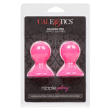CalExotics Nipple Play Silicone Pro Nipple Suckers - Adult SM Sex Toys for Sensitivity Enhancement - Pink