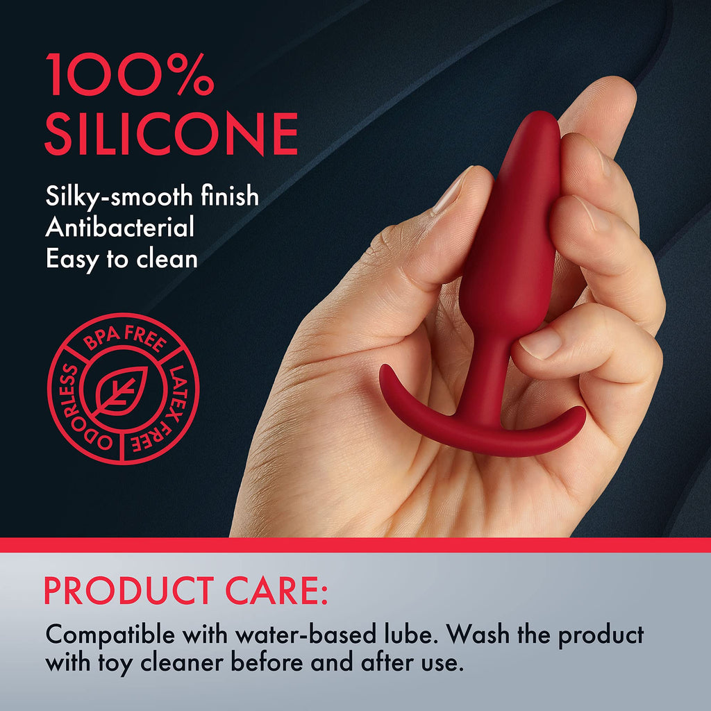 Forto F-31: 100% Silicone Plug Sm Red