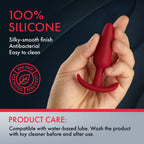Forto F-31: 100% Silicone Plug Sm Red