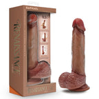 Renaissance Raphael 9.5 In Sliding Foreskin Dildo Tan