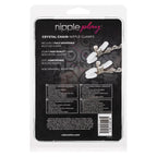 Calexotics Exotics Novelties Nipple Play Crystal Chain Nipple Clamps Se-2617-05-2 Black 1 Count