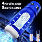 Sex Toys for Men Male Masturbator - Male Sex Toy Penis Pump with 3 Suctions & 4 Vibrations, Mens Sex Toys with 3D Sleeve, Hands