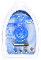 Trinity Vibes Blue Erection Support Ring With Vibrating Tip