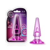 Blush B Yours Basic Anal Plug - Beginner Butt Toy with Tapered Head for Easy Insertion - Compatible with Cutey Vibe - Stayput Ba