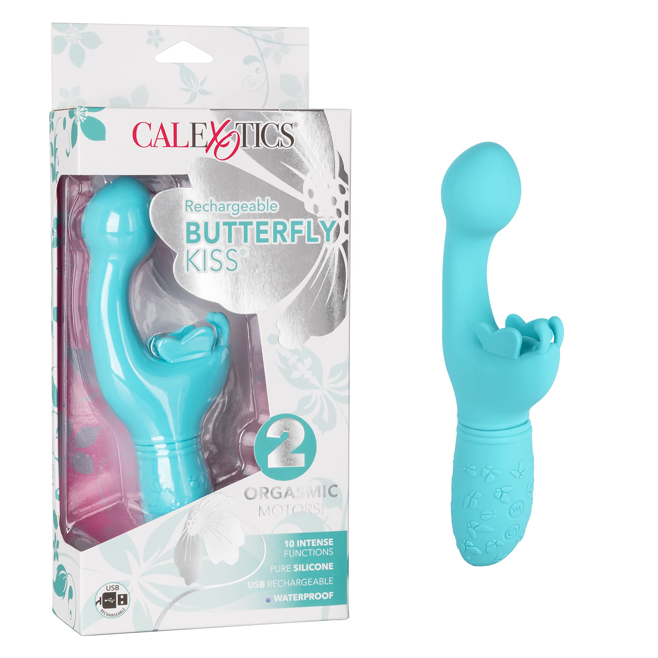 Calexotics Butterfly Kiss Rechargeable Butterfly Kiss Blue (12519Blue_)