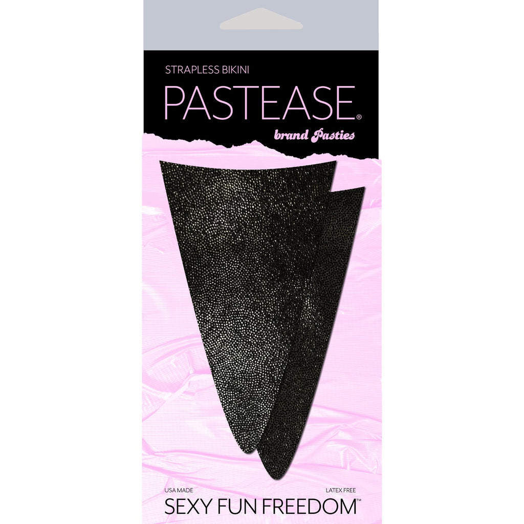 Pastease StraplessBikini Merkin Blk Mini