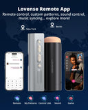 Lovense Solace Pro Automatic Male Masturbator,App Remote Control Thrusting Blowjob Machine with Immersive AI/VR Experience Adjus