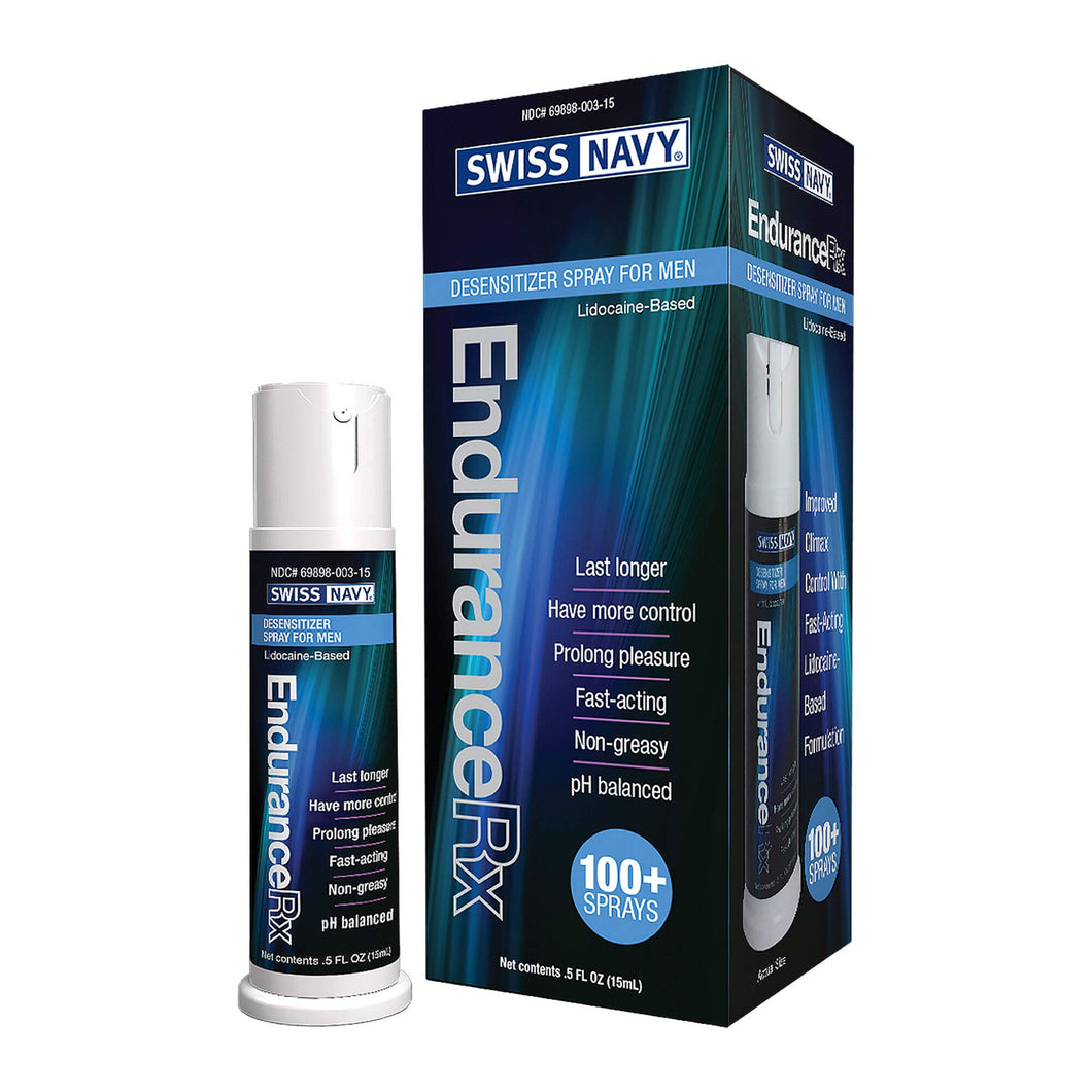 Swiss Navy Endurance Rx Pro Male Desensitizer Spray  051 Fl Oz