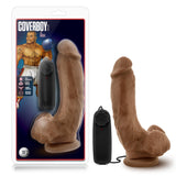 Blush Novelties Loverboy The Boxer - 9 Inch Long Vibrating Dildo Remote Control - 2'' Thick Soft Realistic Shaft - Sturdy Suctio
