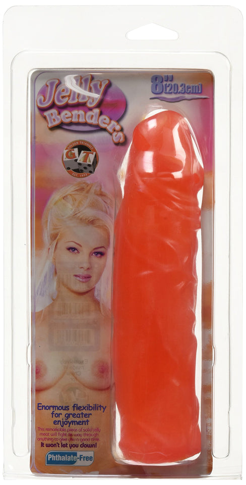Golden Triangle Jelly Bender 8Inch Dildo  Purple