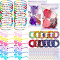 60 Pcs Galentine s Day Party Favors Friendship Kpop Popular Singer Party Favors Bulk 12 Set Bracelets Sunglasses Hair Scrunchie