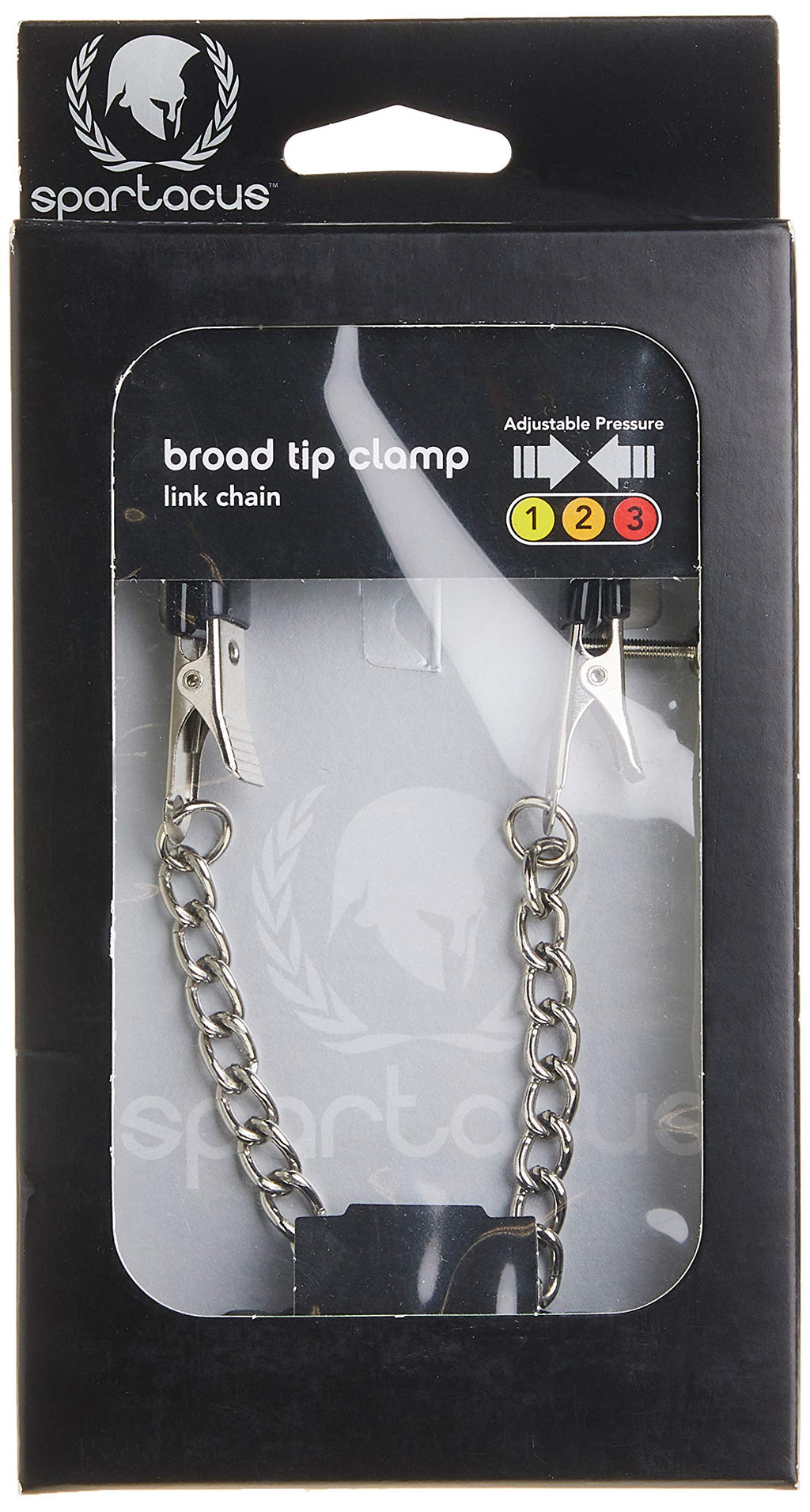 Spartacus Broad Tip Nipple Clamps With Adjustable Link Chain