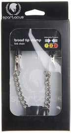 Spartacus Broad Tip Nipple Clamps With Adjustable Link Chain