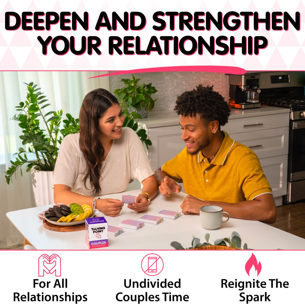 200 Couples Conversation Cards - Enjoy Better Relationships And Deeper Intimacy - Dating Card Game For Adults - Fun Couples Game For Date Night, Valentine Card Games For Couples