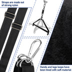 BDSM Sex Swing for Couple, Heavy Duty 360 Degree Spinning Indoor Ceiling Swing with Triangle Hanging Apparatus and Adjustable Sl