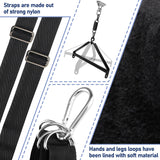 BDSM Sex Swing for Couple, Heavy Duty 360 Degree Spinning Indoor Ceiling Swing with Triangle Hanging Apparatus and Adjustable Sl