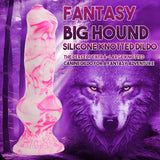 10.62 '' Monster Huge Dildo, 3.3 '' Diameter Silicone Dog Knot Thick Dildos,Fantasy Canine Wolf Dildo Big Knotted Anal Plug with