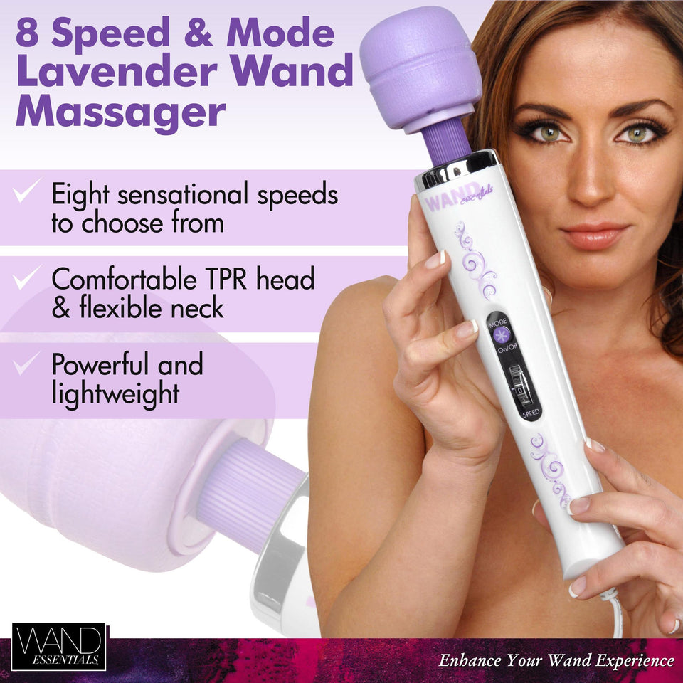 Wand Essentials 8 Speed 8 Function Wand Purple