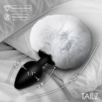 Tailz Fluffy Bunny Tail Sili Plug Wht