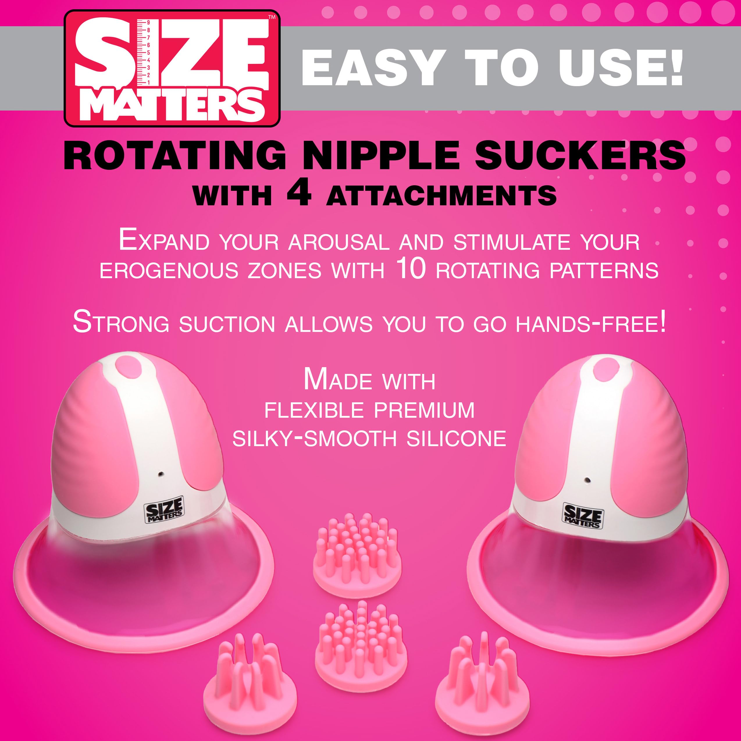 Size Matters Rotating Sili Nippsuck Pnk