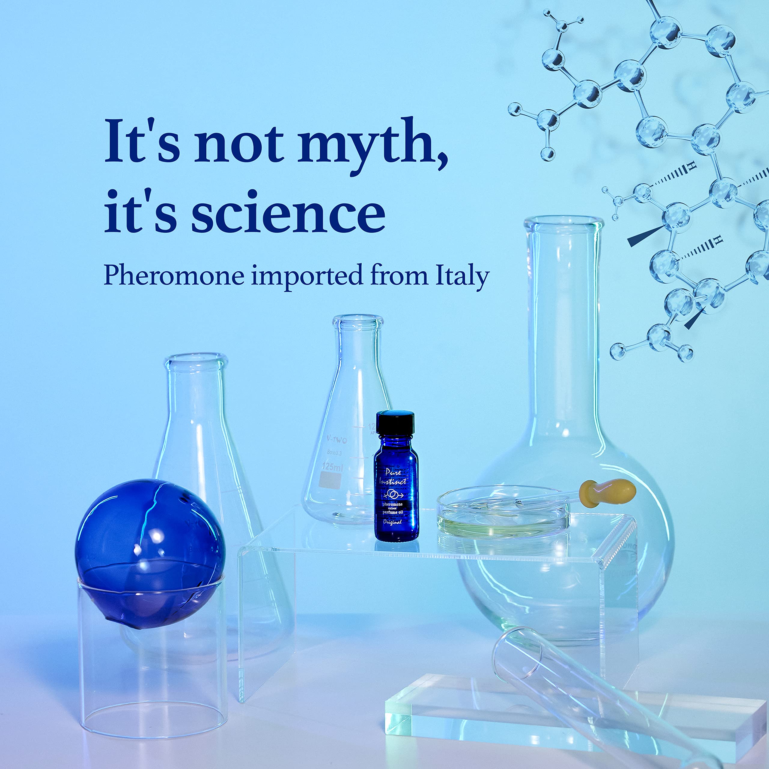 Pure Instinct - The Original Pheromone Infused Essential Oil Perfume Cologne - Unisex For Men And Women - Tsa Ready