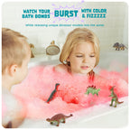 Dan&Darci Dino Egg Bath Bombs for Kids - Easter Kids Bath Bomb with Surprise Inside - Dinosaur Toys Gift for Boys and Girls Ages