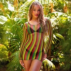 Rasta Net Long Sleeve Mini Dre - O/S / Multicolor