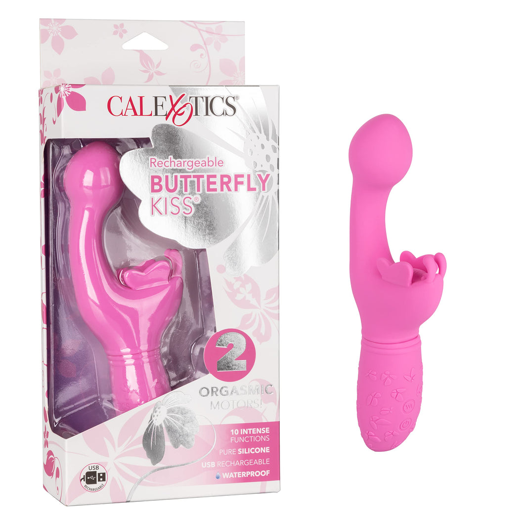 CalExotics SE-0783-05-3 Butterfly Kiss Rechargeable Butterfly Kiss - Pink