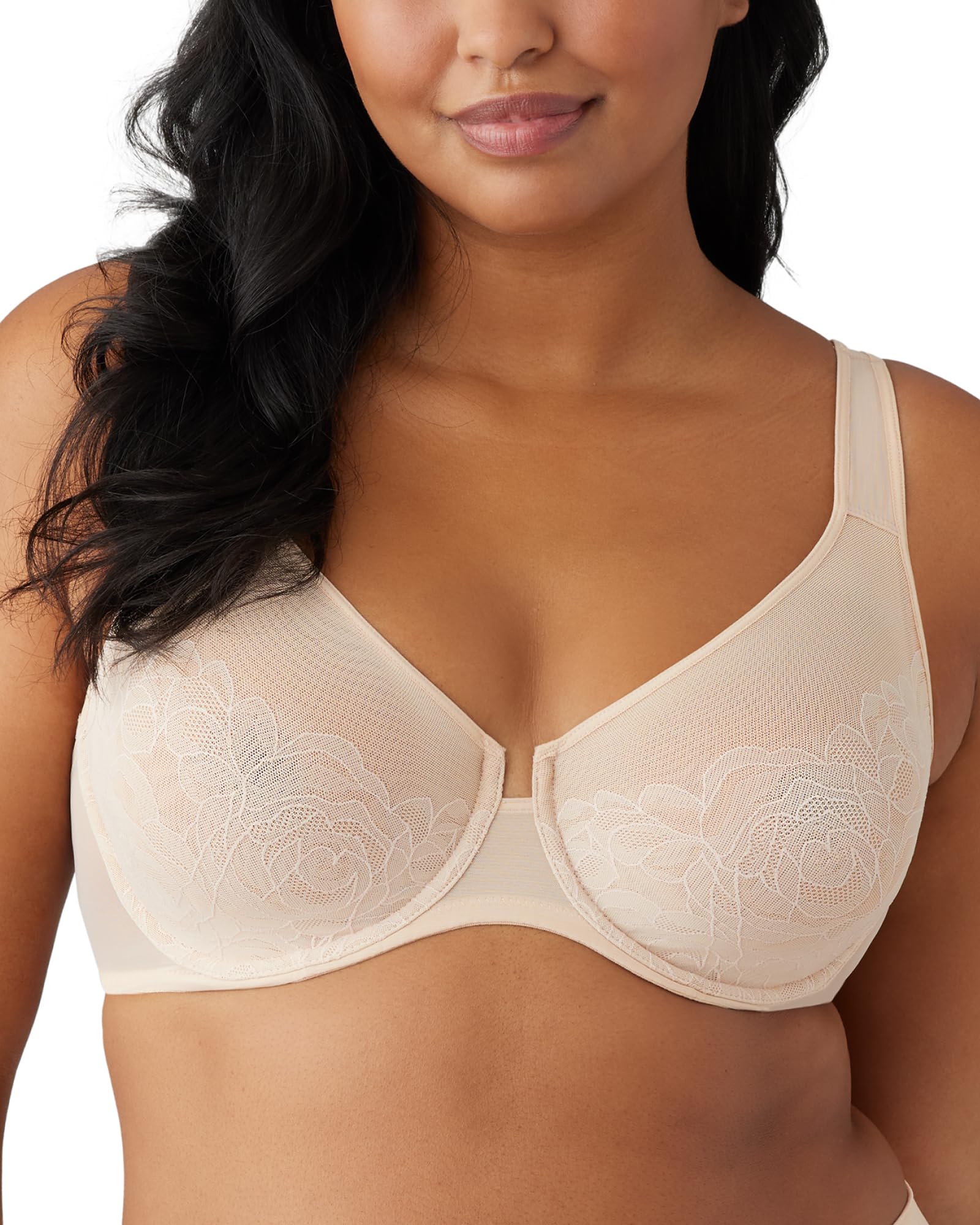 Wacoal Womens Stark Beauty Unlined Full Coverage Underwire Bra, 855225, Sand, 32G