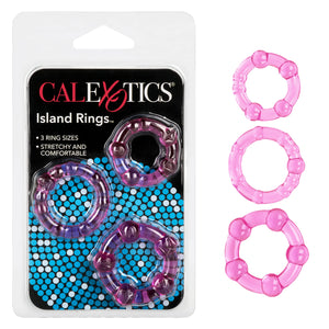 California Exotics Silicone Island Rings, Pink