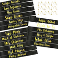 PHOGARY 18 Pack Bachelorette Sashes for Bridal Party - 17 Black Team Bride Sashes with 1 White Bride to Be Sash - Funny Sashes S