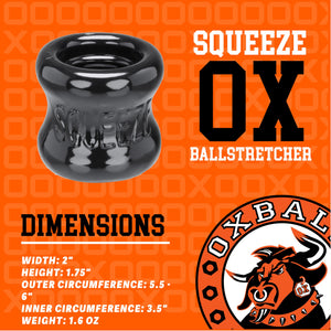Oxballs Squeeze, Ball Stretcher, Black