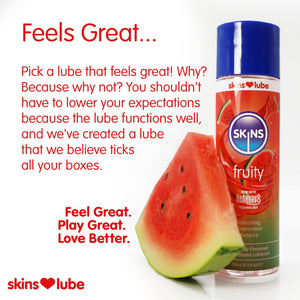 Skins Watermelon Water Based Lube 4Oz