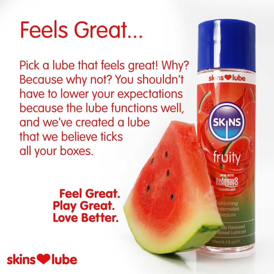 Skins Watermelon Water Based Lube 4Oz