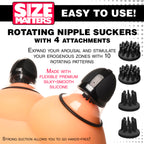 Rotating Nipple Suckers W/ 4 Atttachments