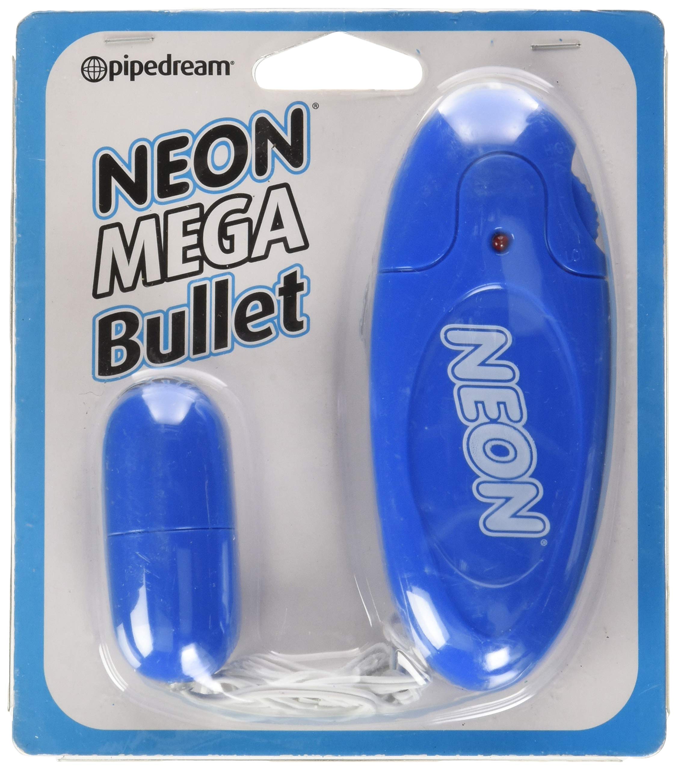 Pipedream Neon Luv Touch Neon Bullet Vibrator, Blue
