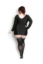 Kixies Danielle Black Opaque Size A