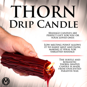Thorn Drip Candle - Red