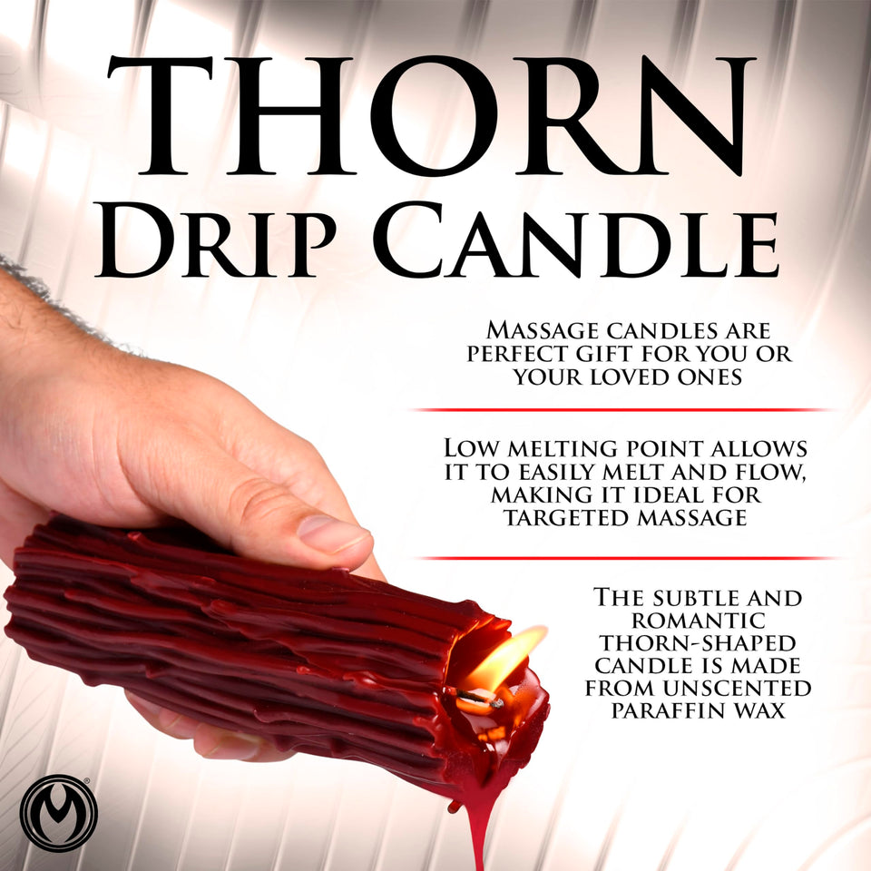 Thorn Drip Candle - Red