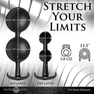 Master Series Ass Rattler Weighted Inflatable Anal Plug