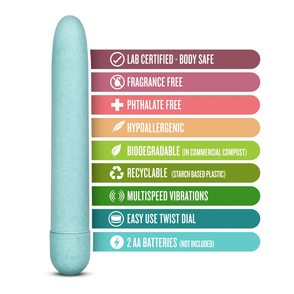 Gaia Biodegradable Eco Vibrator Blue