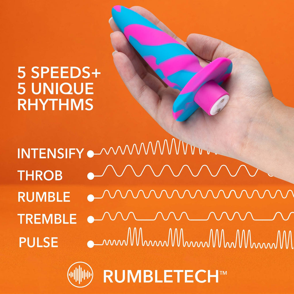 Blush Novelties Avant Vibrotize Anal Plug - Rumbletech Deep Powerful Vibrations 5 Speeds 5 Patterns - Magnetic Usb Rechargeable