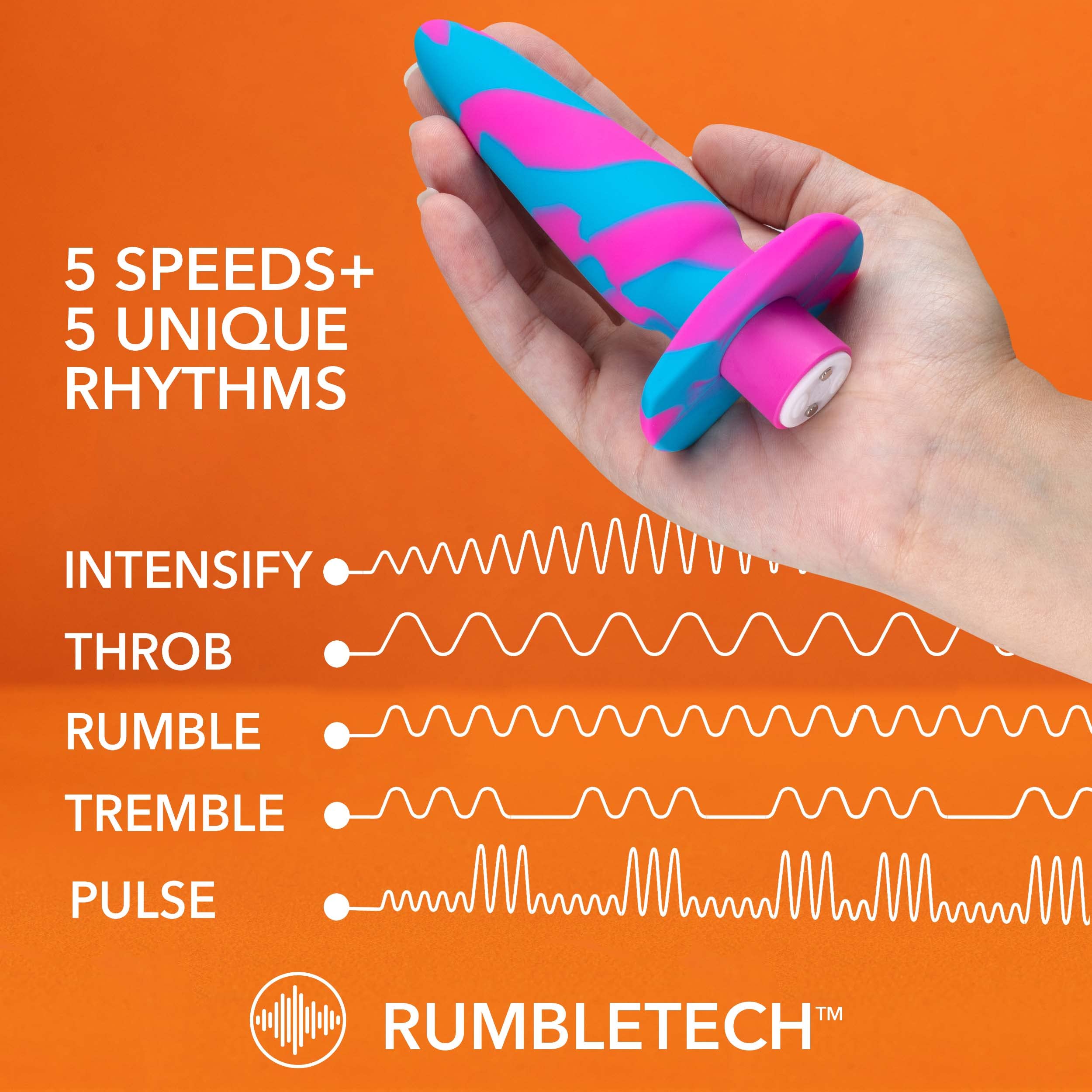 Blush Novelties Avant Vibrotize Anal Plug - Rumbletech Deep Powerful Vibrations 5 Speeds 5 Patterns - Magnetic Usb Rechargeable