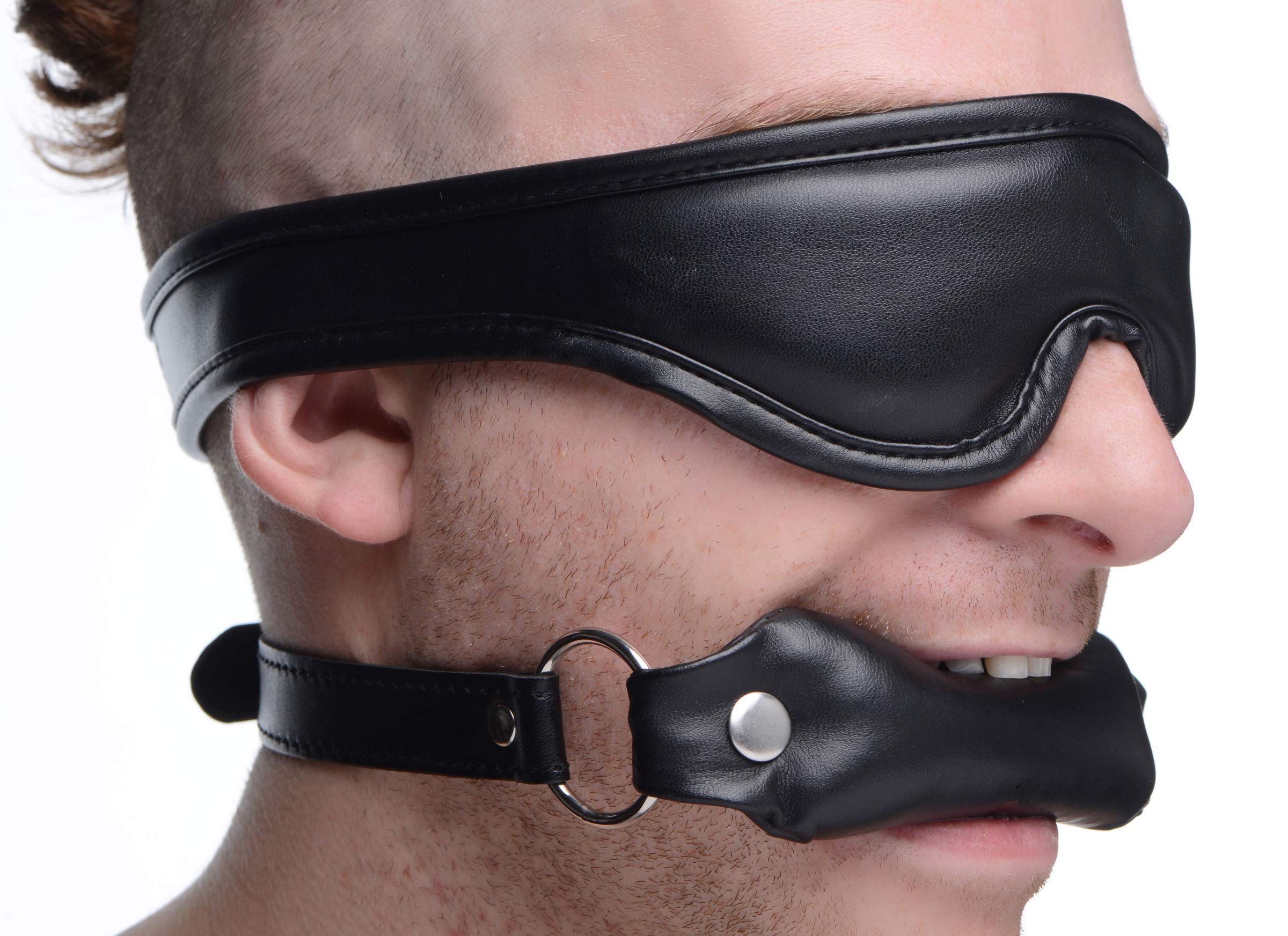 St Padded Blinfold And Gag Bit