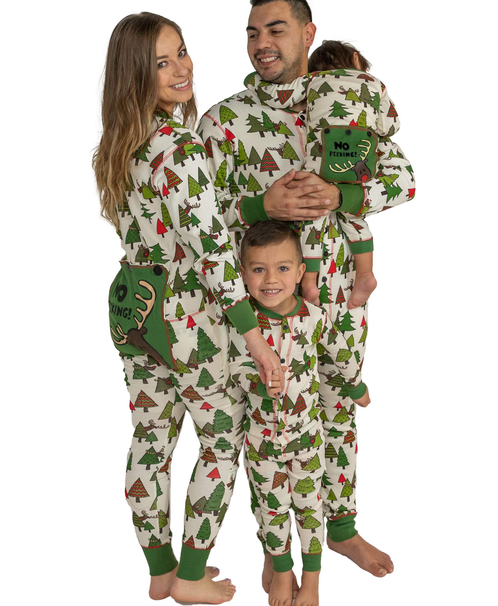 Lazy One Flapjacks, Matching Christmas Pajamas for The Dog, Baby & Kids, Teens, and Adults (No Peeking!, X-Large)
