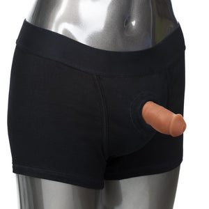 CalExotics SE-1582-30-3 Packer Gear 4''/10.25 cm Ultra-Soft Silicone STP Packer - Brown