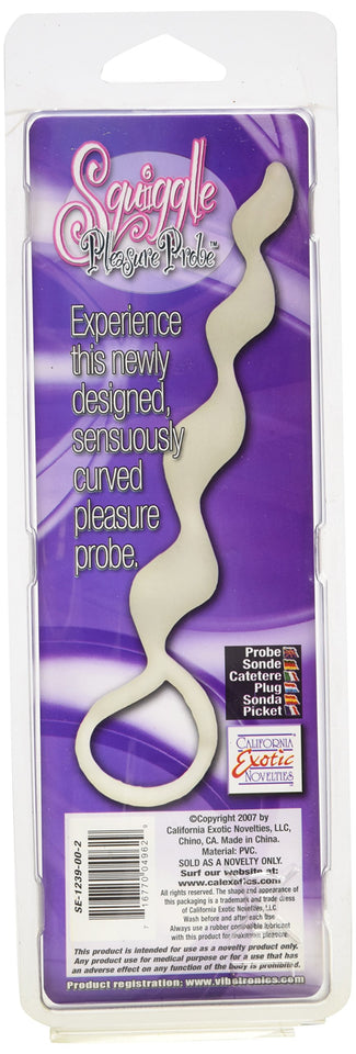 California Exotics Squiggle Pleasure Probe, Frost