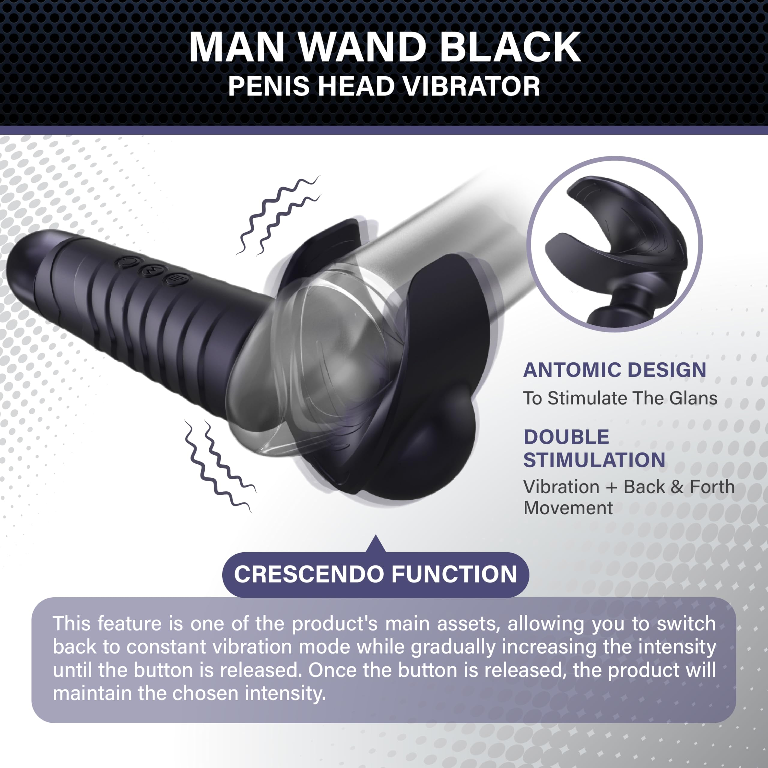 Man Wan Man.Wand Evo 2-In-1 Wand Plum