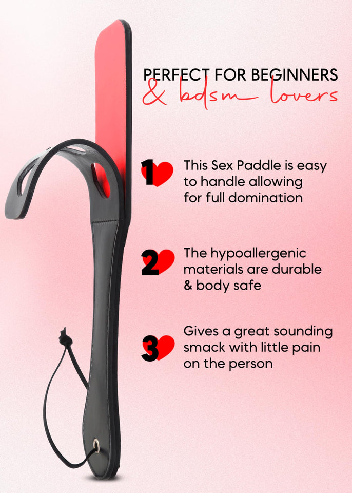 MILOPEDOX SM Paddle Black Flogger Whip Crop and Mask Fetish Set Paddle Spanking Sex Blindfold for Spanking Adults