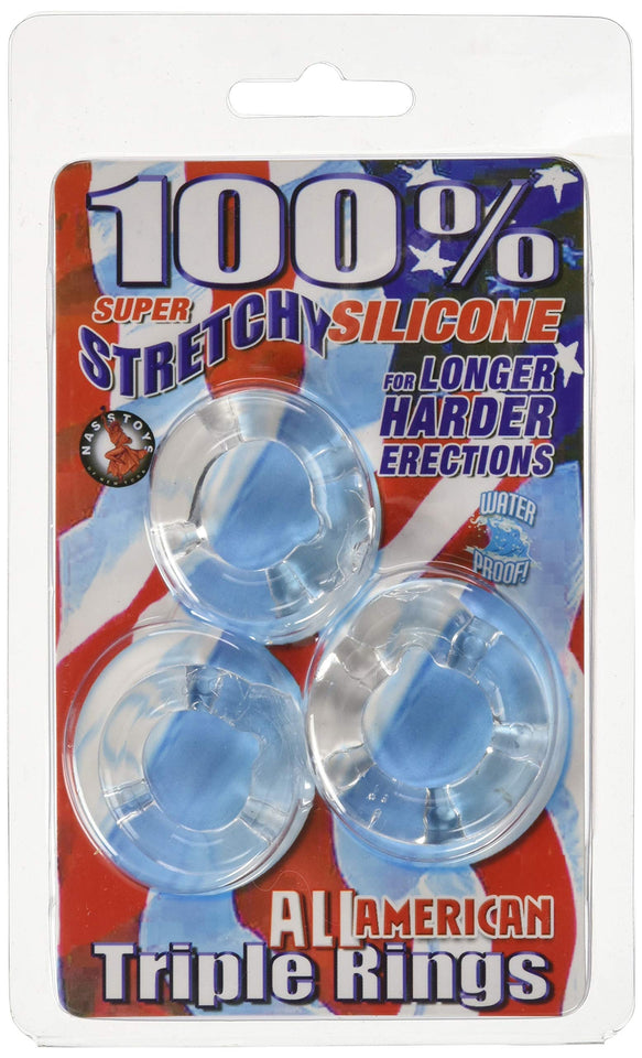 All American Triple Rings Clear